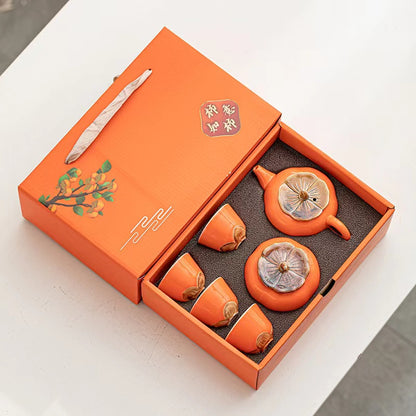 Persimmon Ruyi Tea Set(500 points free redemption)