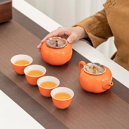 Persimmon Ruyi Tea Set(500 points free redemption)