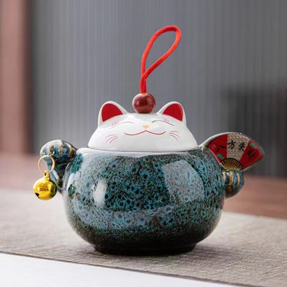 Fortune Cat Tea Canister