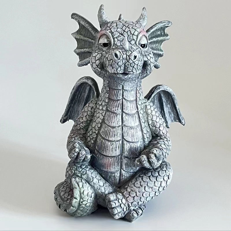 Garden statue meditating dragon（300 points free redemption）